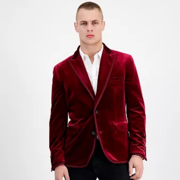 Men’s INC Anthony Slim-Fit Velvet Blazer - XS - Picture 4 of 4